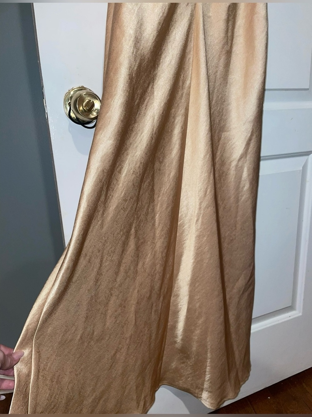 New! Bec & Bridge Satin Cutout Maxi Dress in Champagne Golden Yellow 💛 sz 2 NWT! - Picture 14 of 16
